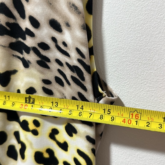 Ellen Tracy Cheetah Animal Print Tank Blouse Size Medium Y2K Retro - Picture 6 of 8